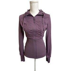 Lululemon Women's 6 Dance Studio Jacket III Purple Fog EUC Reversible